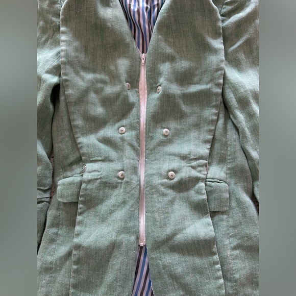 Veronica Beard Beacon Dickey Linen-blend Blazer - Picture 13 of 14